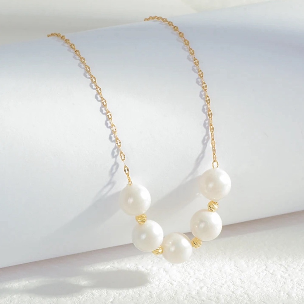 White Bead Necklace